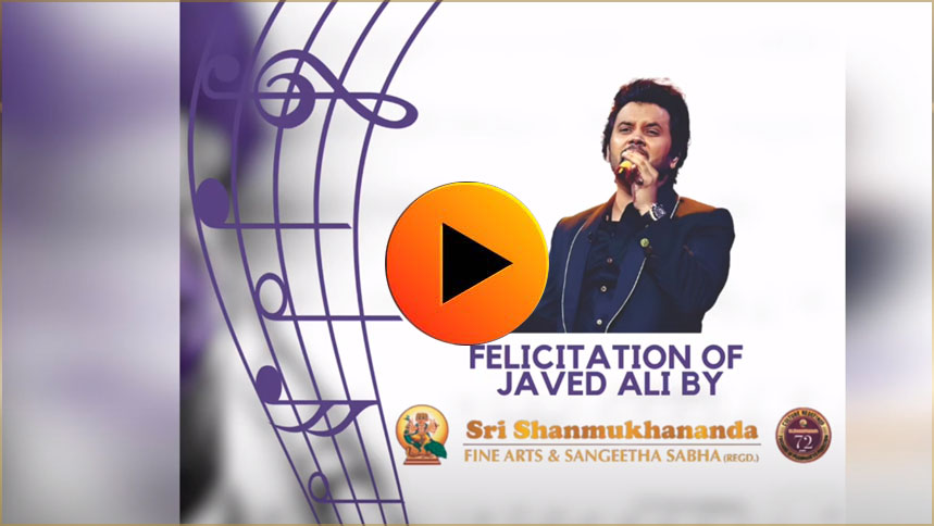 Felicitation of Javed Ali 24 Mar 2024